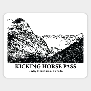 Kicking Horse Pass - Rocky Mountains Magnet